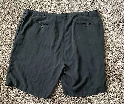 VaBene Mens 100% Silk Shorts Blue Size 48 • $8.99