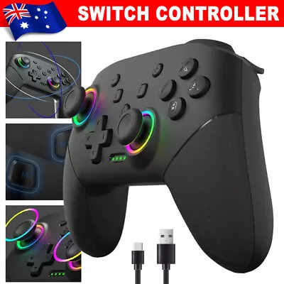 Remote Bluetooth Wireless Pro Controller For Nintendo Switch Gamepad Vibration • $29.85