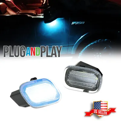 Ice Blue LED Side Mirror Puddle Lights For 17-22 F-150 F250 F350 F450 Super Duty • $19.99