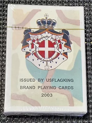 Original Iraqi Leadership Deck Playing Cards US FLAG KING BRAND 2003 SEALED • $5.49