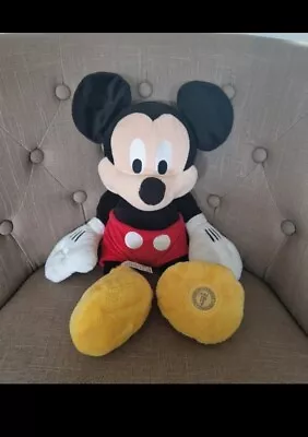 Large DISNEY Mickey Mouse Soft Toy 18 INCH • £5