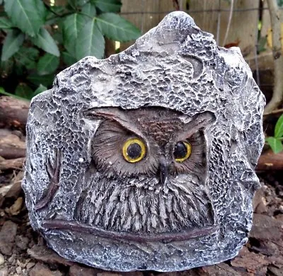 $29.95 • Buy Latex Owl Rock Mold Plaster Cement Casting Mould  4.5 W X 4.5 H X 1.5  Thick