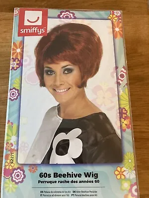 £8.99 • Buy Ladies Beehive Wig 50s 60s 70s Mod Womens Fancy Dress Costume Accessory