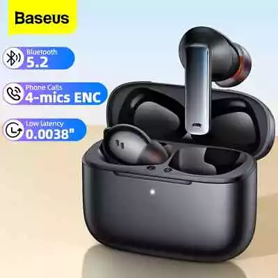 $53.99 • Buy Baseus ANC TWS Bluetooth 5.2 Earphones ENC Active Noise Cancelling Headphones