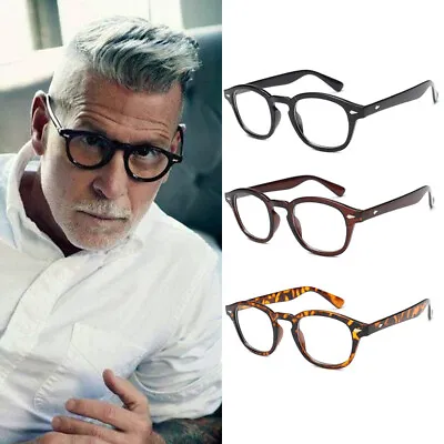 Stylish Retro Vintage Johnny Depp Fashion Men Glasses Clear Lens Glasses Frame • $7.64