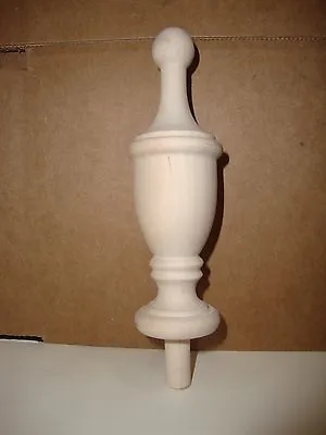 Wood Finial Unfinished For Clock Bed Or Furniture  Finial  #93 • $13.95