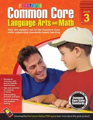 Common Core Language Arts And Math Grade 3 (Spectrum) - Paperback - ACCEPTABLE • $6.02