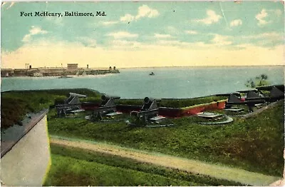 Fort McHenry Aerial View Baltimore MD Divided Postcard C1912 • $4.86
