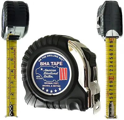 40 Foot Tape Measure – Wide Blade – Engineer Scale Imperial Inch/Foot Metric – • $66.99