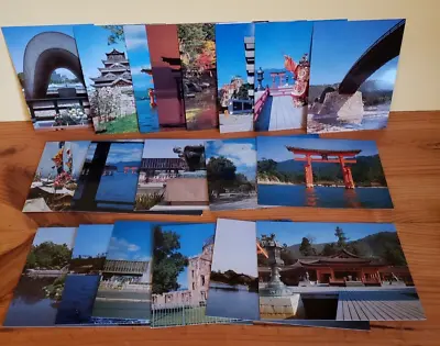 Japanese Postcard Vintage Lot Of 19 Unused Picture Cards Nagasaki Hieizan Temple • $14.99