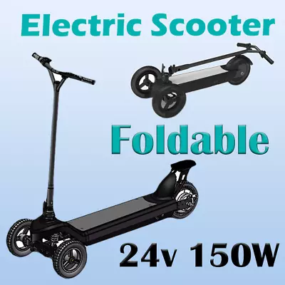 Electric Scooter Stock Clearance 24v 150W Motor Foldable E Scooter Black • $79.99