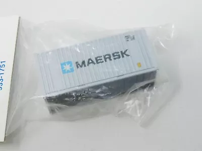 HO Scale Walthers #933-1751 MAEU Maersk 20' Container - SEALED • $9.95