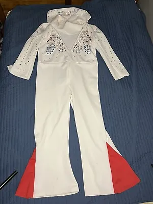 Elvis Presley Aloha Eagle Jumpsuit Fancy Dress Up Halloween Deluxe Adult Costume • $100