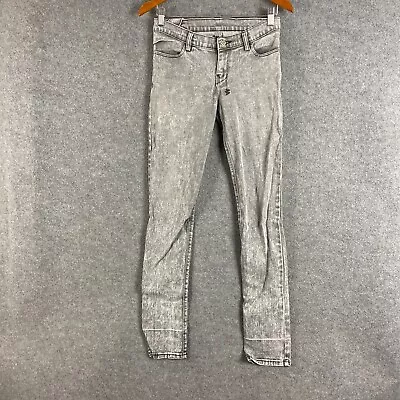 Ksubi Jeans Womens 26 Grey Denim Skinny Leg Super Spray On Full Length Ladies • $14.95