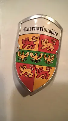 Caernarfonshire Historic  Shield  / Walking Stick  Badge Welsh / Vintage County • £3