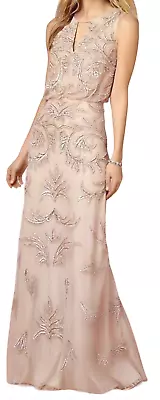 New Bhldn Anthropologie Aidan Mattox Hazel Beaded Embellished Maxi Dress Gown 12 • $99.99