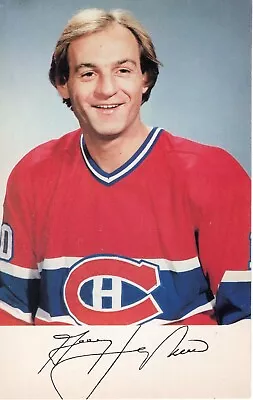 1982-83 Guy Lafleur Montreal Canadiens Team Issued Postcard • $19.99