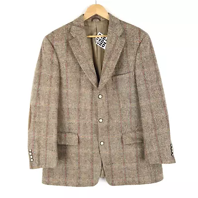 Harris Tweed Sport Jacket Checked MARIO BARUTTI SZ 42 S (T1014) • $22.35