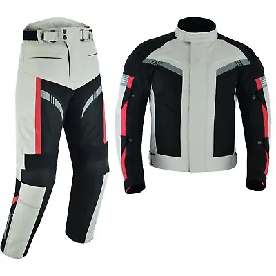 Motorcycle Jacket And Pant Motorbike Racing Armoured Waterproof Cordura Suit • $250.38