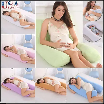 $21.99 • Buy Pregnancy Pillow Maternity Pregnant Women Support Full Body Pillow/Pillowcase US