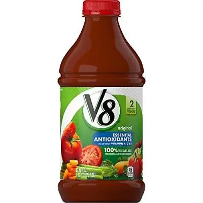 $33.19 • Buy V8 Original Essential Antioxidants 100% Vegetable Juice, 46 Oz. Bottle (Pack Of