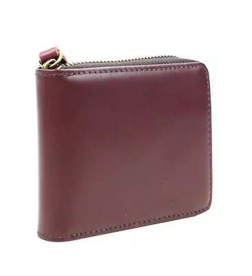 Best Full Grain Cowhide Leather Zipper Wallet A103 W/Coin Holder By Vagarant • $35