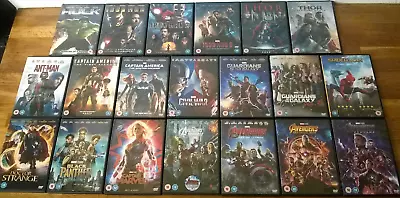MARVEL MCU 20x DVD Lot Set Avengers Iron Man Guardians Cap America Thor   More • £21