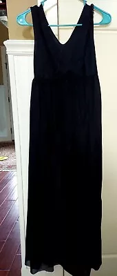 ILGWU Vintage Flair Black Nightgown S Sheer   • $24