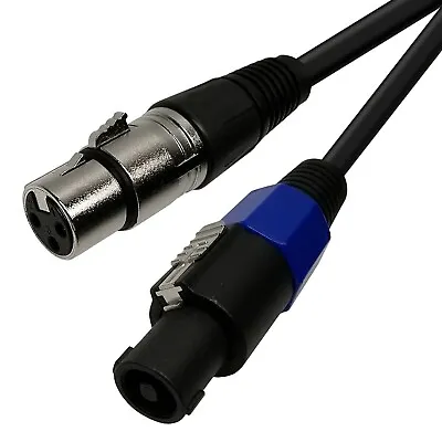 25ft SpeakOn Compatible Male To 3-Pin XLR Female Speaker Mic Microphone Cable • $21.37