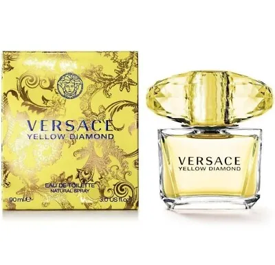 Versace Yellow Diamond Perfume For Women EDT 3.0 Oz 90 Ml New In Box • $36.99