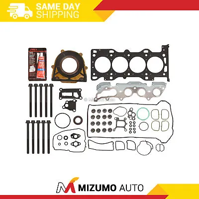 Full Gasket Set Head Bolts Fit Mazda 3 6 5 Ford Focus DURATEC 2.0L 2.3L DOHC MZR • $99.95