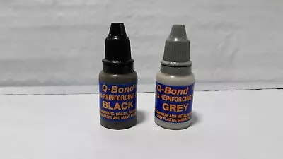 Q Bond Filling And Reinforcing Powders Black And Grey 2 Replacement Bottles • $8.99