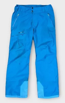 Patagonia Powder Bowl Goretex Snowboarding Ski Pants Mens Size Medium Blue • $72.21