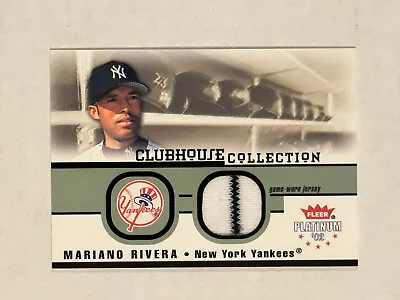 2002 Fleer Platinum Clubhouse Collection Mariano Rivera Jersey - Game Worn • $19.99