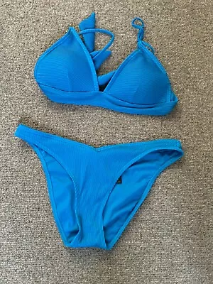 Accessorize Stunning Blue Bikini Size 12 Adjustable Straps And Tie Back. • £5