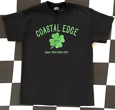 Coastal Edge Make Your Own Luck Shamrock Graphic Print Men’s T Shirt (M) • $12.99