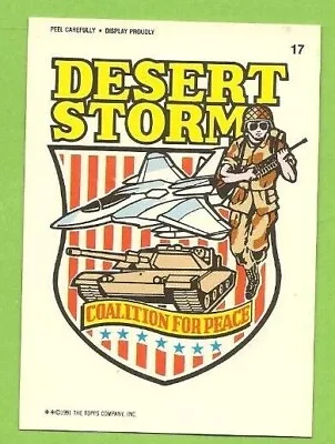1991 Topps Desert Storm Series 1 Sticker   U-pick To Finish Your Set • $1
