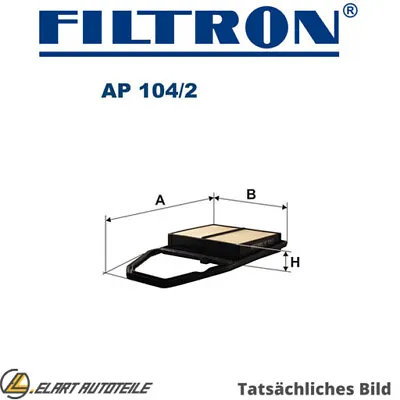 Air Filter For Honda Civic Vii Stair Rear Es Et D14z5 D16v1 Fr V Be Filtron • $26.94