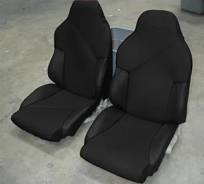 Iggee S.leather Custom Front Seat Covers For Chevy Corvette C4 Sport 94-96 Black • $159