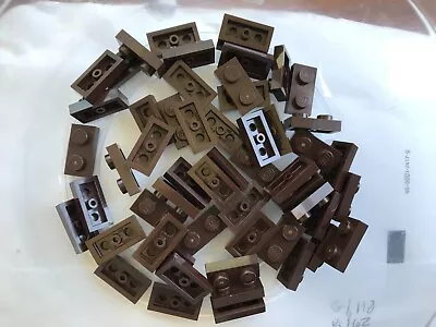 Lego- New-#3023-dark Brown- 1 X 2 Plate-25 Pieces • $3.49