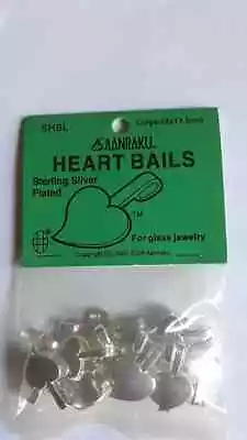 Stained Glass Supplies Jewelry Making Large Heart Bails Pack Of 25 Aanraku  • $9.99