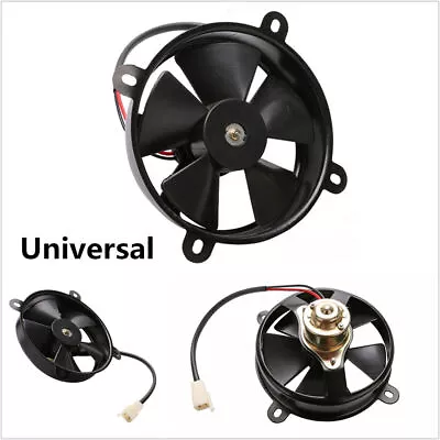 Universal Motorcycle Oil Cooler Water Cooler Radiator Electric Cooling Fan 165mm • $36.80