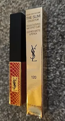 New YSL Rouge Pur Couture The Slim Leather-Matte Lipstick Shade 120 • £13.95