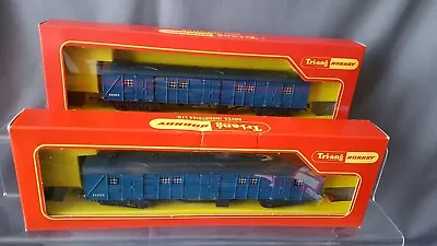 2x Triang Hornby R.226 Sr/br Blue 12 Door Utility Vans Unused Sealed Mint Boxed • £47.50