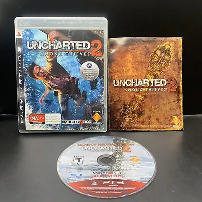 Uncharted 2 Among Thieves Playstation 3 Video Game PS3 AUS PAL Complete Manual • $7.12