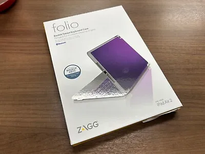 ZAGG Folio Case Hinged Bluetooth Keyboard - IPad Air 2 - Rare Orchid (purple) • $27.74