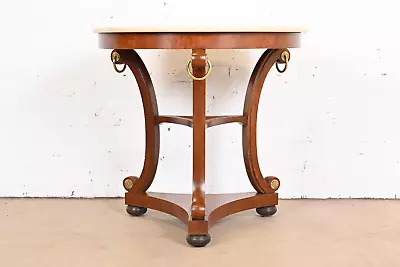 Baker Furniture Stately Homes Collection Regency Carved Mahogany Center Table • $3295