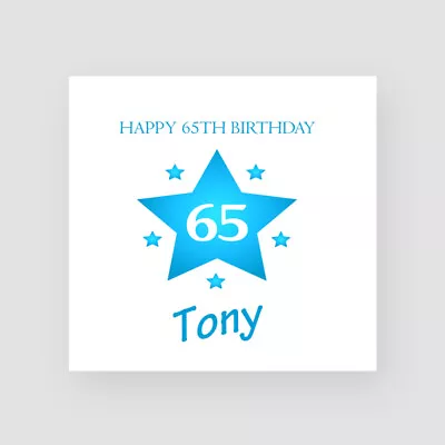 Personalised Handmade 65th Birthday Card Dad 65th Birthday Gifts Husband • £3.85