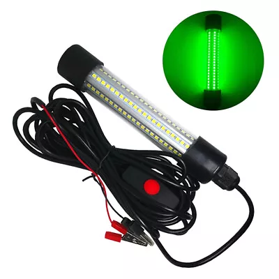 126 LED Underwater Submersible Fishing 12V Light Night Crappie Shad Squid Lamp • $23.23