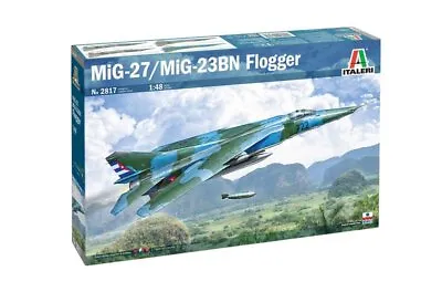 Italeri 2817 1/48 Scale Model Kit Mikoyan-Gurevich MiG-27/MiG-23BN Flogger • $28.90